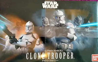 Buy Bandai 1: 12 Star Wars: CLONE TROOPER Figure Model Kit #0207574 *BNISB* • 75.90£