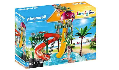 Buy Playmobil 70609 Family Fun Aqua Park Water Park With Slides • 51.99£