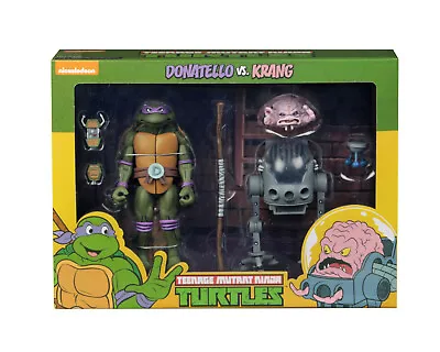 Buy Donatello Vs Krang Cartoon 2-Pack Teenage Mutant Ninja Turtles TMNT Figure NECA • 270.20£