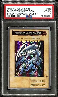 Buy PSA 3 Blue-Eyes White Dragon 3rd Generation Bandai Japanese Set Yugioh Card #118 • 82.21£