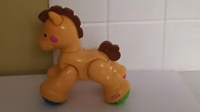 Buy Fisher Price Clickety-Clack Yellow Toy Horse • 2.99£