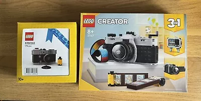 Buy Lego VIP Vintage Camera & Creator 3 In 1 Retro Camera 31147 Brand New Free P&P • 54.95£
