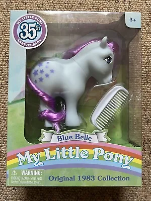 Buy My Little Pony 35th Anniversary Blue Belle Original 1983 Collection BNIB • 25£