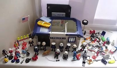 Buy Playmobile Carry-along Police Station 12+ Police, Dog, Emergency & Accessories • 10£