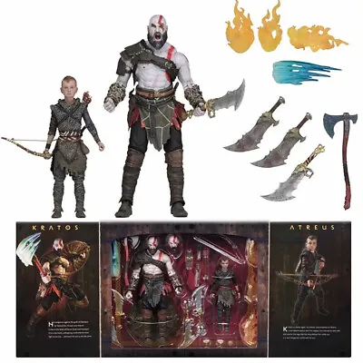 Buy New God Of War Kratos & Atreus Ultimate Action Figure 2 Pack Box Set • 79.99£