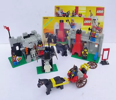 Buy Four Vintage Lego Castle Models With Minifigures Inc Black, Lion & Royal Knights • 20£