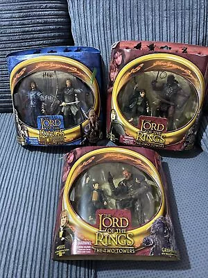 Buy Lord Of The Rings Aragorn Legolas Merry Ugluk Pippin Toy Biz Figures Joblot • 79.99£