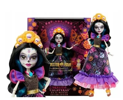 Buy Monster High Howliday Day Of The Dead Skelita Skulls Doll Doll HFN96 • 102.42£