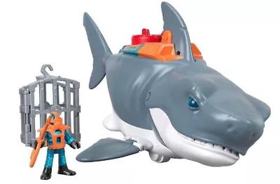 Buy New Official Fisher Price Imaginext Mega Bite Shark Swimming Action Playset • 18.99£