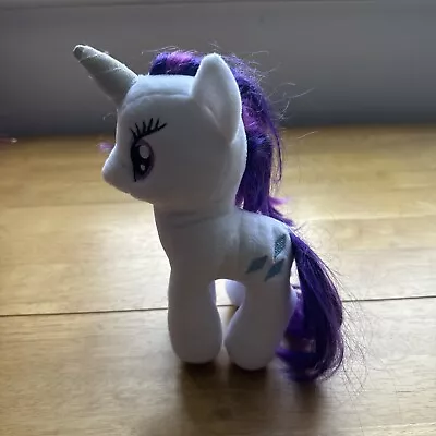 Buy Ty Sparkle My Little Pony Rarity White Purple Diamonds Unicorn Soft Plush Toy 7” • 4.99£