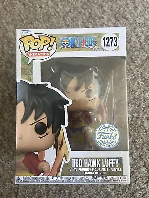 Buy Funko Pop Red Hawk Luffy 1273 One Piece Special Edition Vinyl Figure • 19£