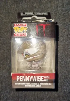 Buy IT Horror Funko Pocket POP! Keychain Mini Figure - Pennywise With Wig • 7£