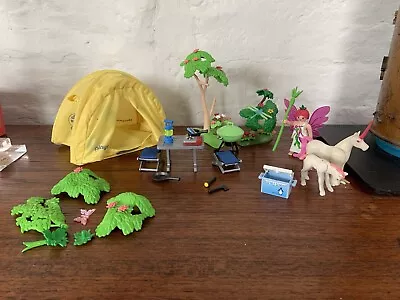 Buy Playmobil 5435 Camping Tent And Trees With Fairy & Unicorns • 5£
