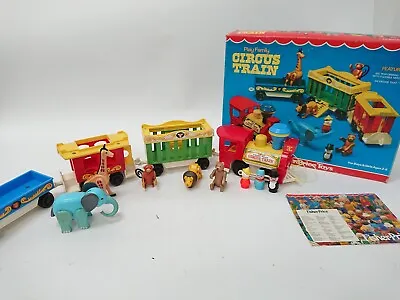 Buy Vintage 1970s Fisher Price Play Family Circus Train Set 991 With Animals Figures • 9.99£