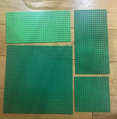 Buy Lego 4x Thin Base Plates Green  16x16 16x32 32x32 / Light Green Bundle • 18.50£