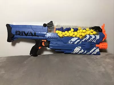 Buy Nerf Rival Nemesis MXVII-10k Blaster/Gun - Blue - Plus 100 Ammo Balls (rounds) • 94.99£
