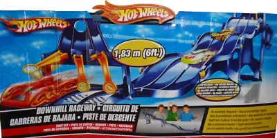 Buy Downhill Raceway 1.8 Hot Wheels Track Toy Car Set Racetrack Mattel 2012 NEW • 60.48£