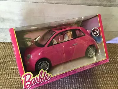Buy Fiat 500 C Barbie With Original Packaging (Big Jim) Red Car Mattel... NEW • 156.09£
