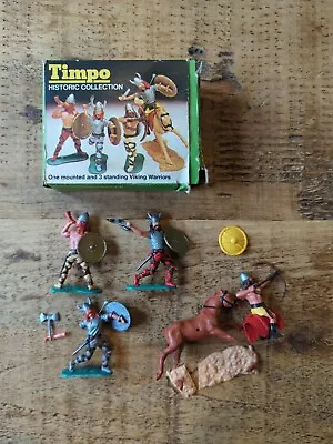 Buy Vintage Boxed Set Timpo Toys 1/32 #726 Viking Warriors Model Figures • 48.99£