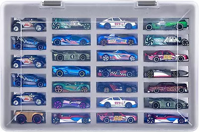 Buy Case Compatible With Hot Wheel Cars Toy Car Organizer Storage Container 27Pcs • 34.66£
