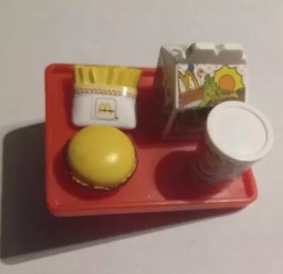 Buy 80's Barbie McDonalds Fun Time Workers Food Tray Plate Mattel Mini Happy Meal • 0.99£
