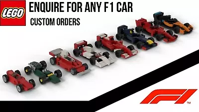 Buy Lego Custom F1 Car Designing Process - Any Car, Made, Built And Shipped To You • 34.99£