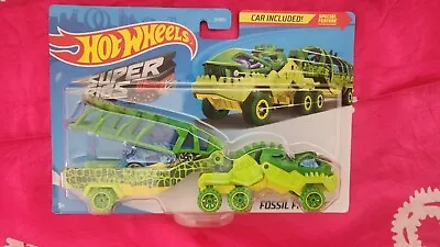 Buy 2020 Hot Wheels Super Rigs Fossil Fright New MOSC • 7.99£