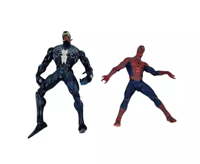 Buy ToyBiz - Spider-Man & Venom Action Figures 7 Inch Posable 2002 • 19.99£