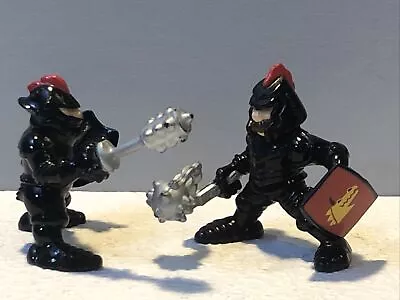Buy Vintage FISHER PRICE 2x GREAT ADVENTURE UNICORN BLACK  KNIGHT FIGURES For Castle • 3.95£