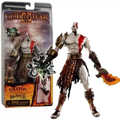 Buy Neca God Of War Kratos Golden Fleece Armor Medusa Head 7  Game Action Figure Toy • 23.99£