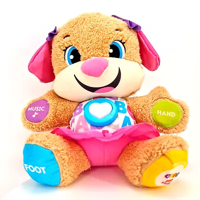 Buy Fisher-Price Smart Stages Laugh & Learn Pink Puppy Interactive Teddy 10  Working • 5.99£