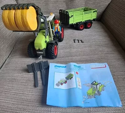 Buy Playmobil 5121 Farm Tractor With Trailer Nearly Complete With Instructions • 44.39£