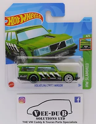 Buy Hot Wheels Volvo 240 Drift Wagon Green NEW HKJ07 Hotwheels Short Card Mattel Dog • 3.49£