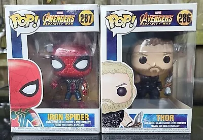 Buy Funko Pop! Marvel Avengers: Infinity War - Iron Spider 297 & Thor 286 • 15£