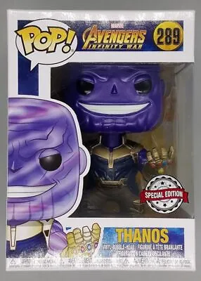 Buy Funko POP #289 Thanos Metallic - Marvel Avengers Infinity War With POP Protector • 17.99£