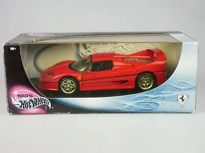 Buy Hot Wheels 1/18 Ferrari F50 Red Diecast 50430 + Box 126642 • 41.28£