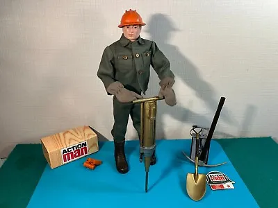 Buy Original Painted Head ACTION MAN 'Combat' Demolitions Engineer 1967, 100% Hasbro • 180£