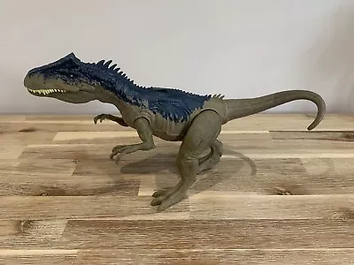 Buy Jurassic World Camp Cretaceous Roar Attack Blue Allosaur Dinosaur Figure Mattel • 9.99£