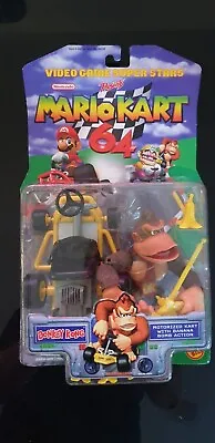 Buy Toy Biz Nintendo 64 Mario Kart Figure Go Kart Donkey Kong Opened • 249£