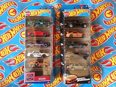 Buy Hot Wheels Fast And Furious 5 Pack 2023 With Toyota Supra Dodge Mustang Nissan • 24.95£