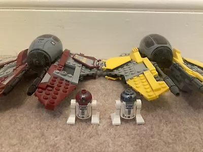 Buy Lego Star Wars Anakin And Obi Wan’s Jedi Interceptors 75135, 75281 (incomplete) • 1.81£