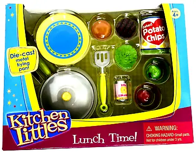 Buy Kitchen Littles Lunch Time! Detailed 11 Pc Play Food Di-cast Metal Pan & Lid Mip • 66.52£