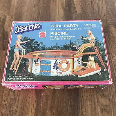 Buy Vintage 1980 Barbie Mattel Swimming Pool No8219 • 50.43£