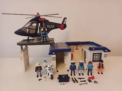 Buy Playmobil Police Station 5917 Not Complete, With Bike And Helicopter  • 18£