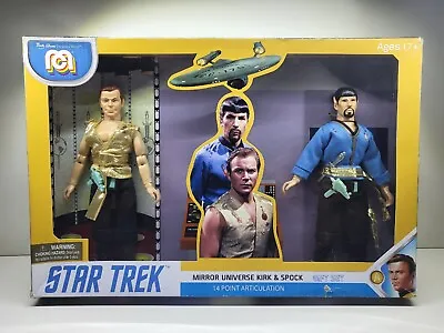 Buy 2 Figurine Mego Star Trek Mirror Universe Kirk And Spock Gift Set New • 55.01£
