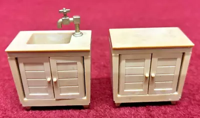 Buy Sylvanian Families | Two Cupboards, One With Sink | Vintage • 10£