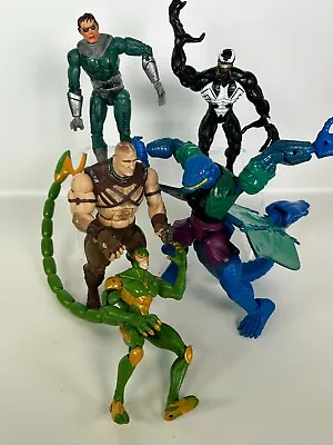 Buy Marvel Toybiz Figure Bundle 2000’s Venom Juggernaut Dr Octopus Lizard Scorpion • 19.99£