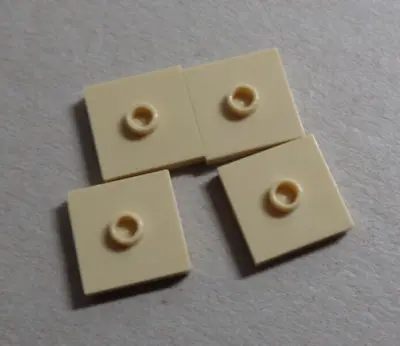Buy LEGO 4565387 - 23893 Tile Plate With Centre Stud Tan X4 • 2.19£