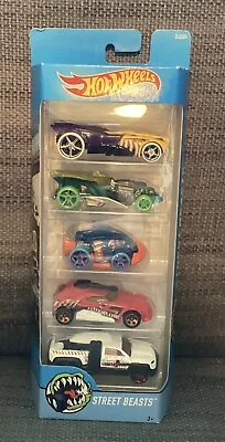 Buy Hot Wheels 2017 Street Beasts 5 Car Pack DJD24 Rare Collection G • 12.99£