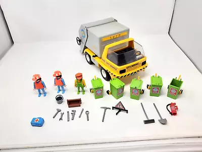 Buy Vintage 1978 Playmobil 3780 Garbage/Dustbin Lorry With Figures & Accessories • 18£